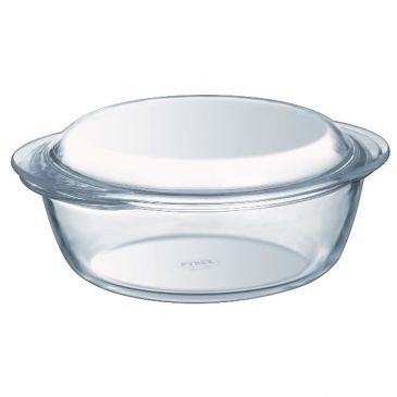PYREX Cocotte en verre ronde 1 L - Essentials 4 en 1