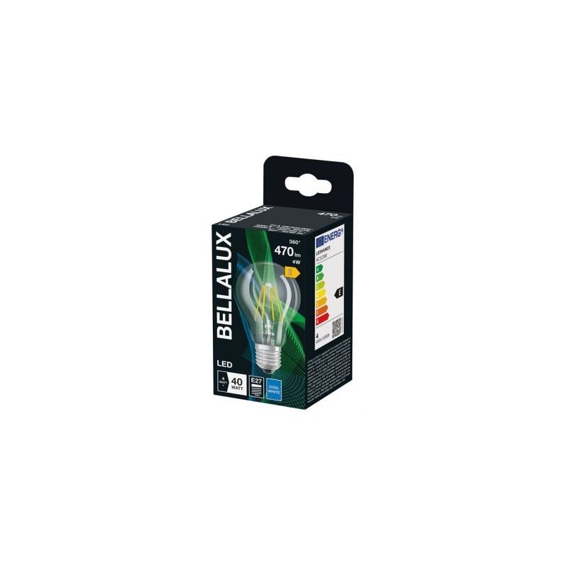 Bellalux Bellalux led clair standard e27 4w chaud 470lm