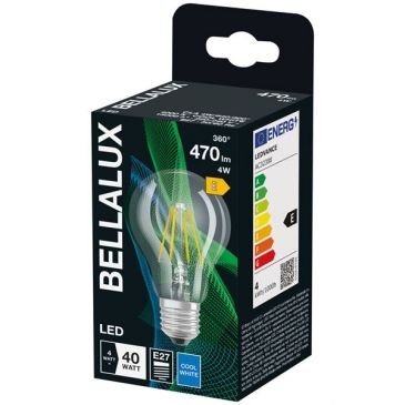 Bellalux Bellalux led clair standard e27 4w chaud 470lm