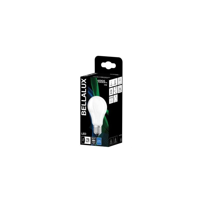 Bellalux Bellalux led dépoli standard e27 10w froid 1055lm