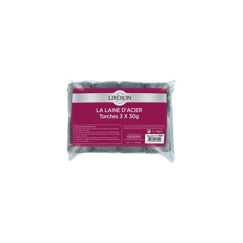Liberon Laine acier 000 3x30g liberon