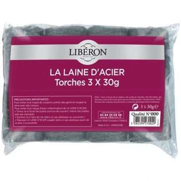 Liberon Laine acier 000 3x30g liberon