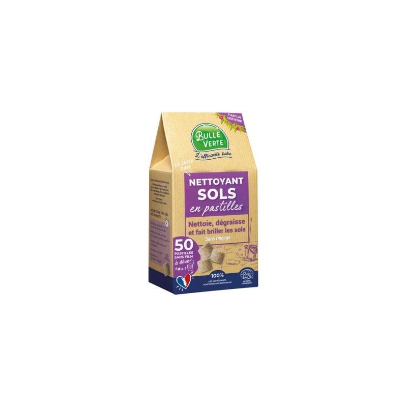 BULLE VERTE Nettoyant sol en pastille x 50