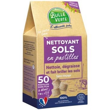 BULLE VERTE Nettoyant sol en pastille x 50