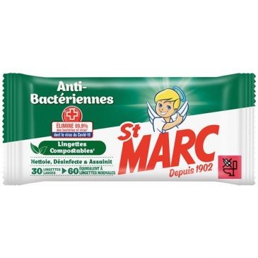 ST MARC Lingettes antibactériennes St Marc x60