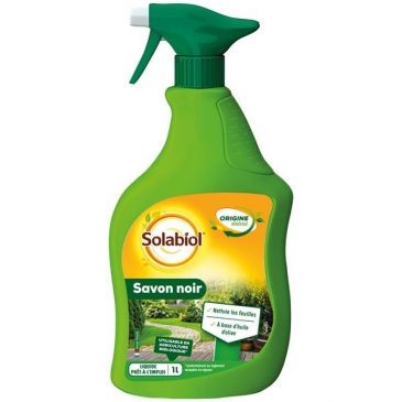 Solabiol Savon noir prêt à l'emploi pulvérisateur 1l