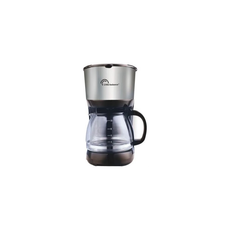 Little Balance Cafetière filtre 10 tasses Noire & Inox - 8629