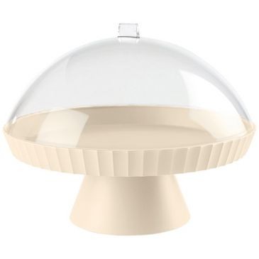 Blim Plus Support à gâteaux 30 cm + cloche + pelle à tarte Crème - Paestum Agora