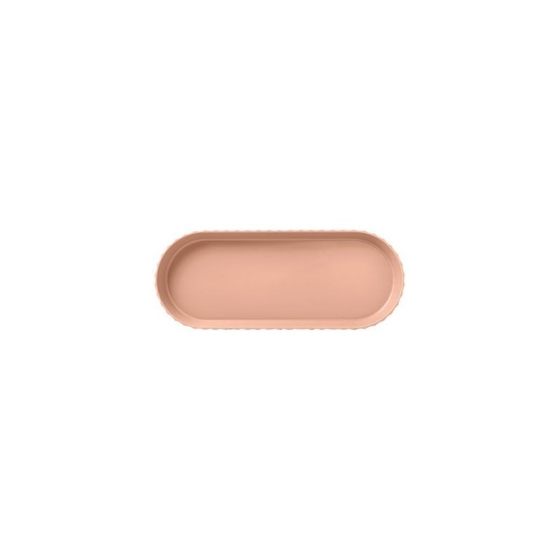 Blim Plus Plat à cake 37 x 15 cm Rose Sable - Paestum Minerva
