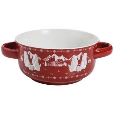 Table et cook Bol à soupe 13.5 cm Rouge - Marmottes