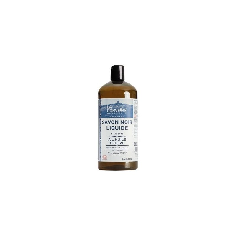LA CORVETTE Savon noir liquide a l huile d'olive 1l ecocert