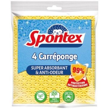 Spontex Carre-eponge anti bacteries les 4