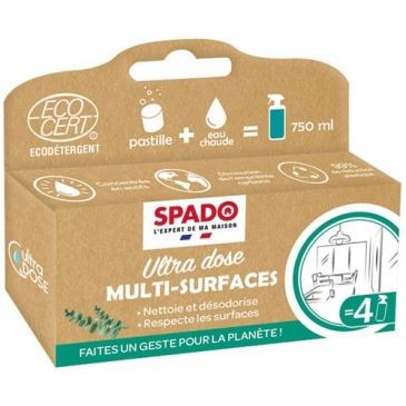 Spado Pastille 8g rnettoyant multisurfaces a diluer x4 ecocert