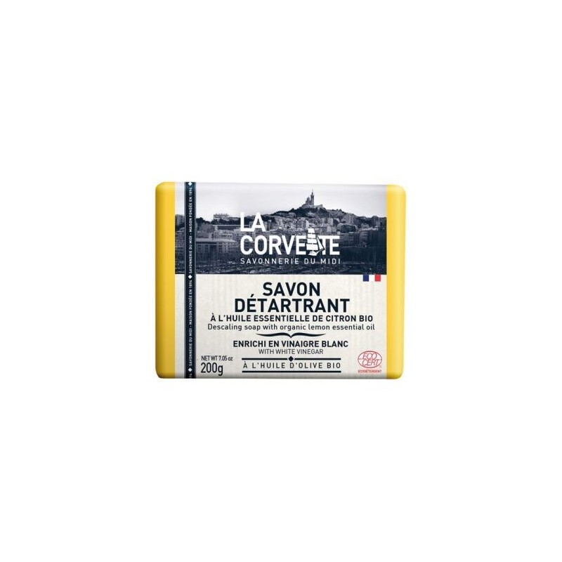 LA CORVETTE Savon detartrant he citron ecocert 200g