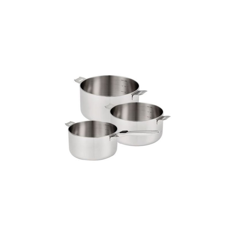 Beka Line Série 3 casseroles inox 16 / 18 / 20 cm - R'Évolution
