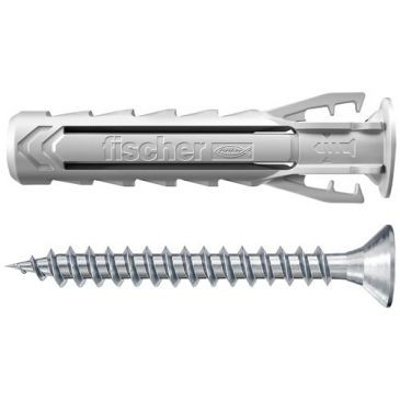 Fischer Cheville nylon sx plus 8x40 avec vis blister x10