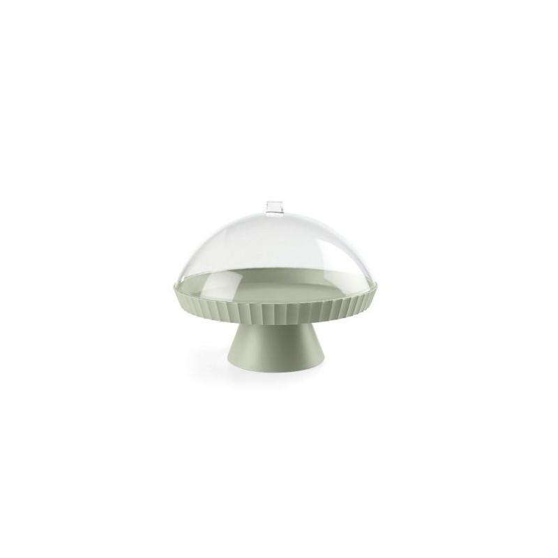 Blim Plus Support à gâteaux 30 cm + cloche + pelle à tarte Kaki - Paestum Agora