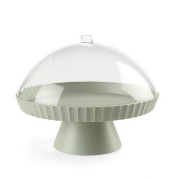 Blim Plus Support à gâteaux 30 cm + cloche + pelle à tarte Kaki - Paestum Agora