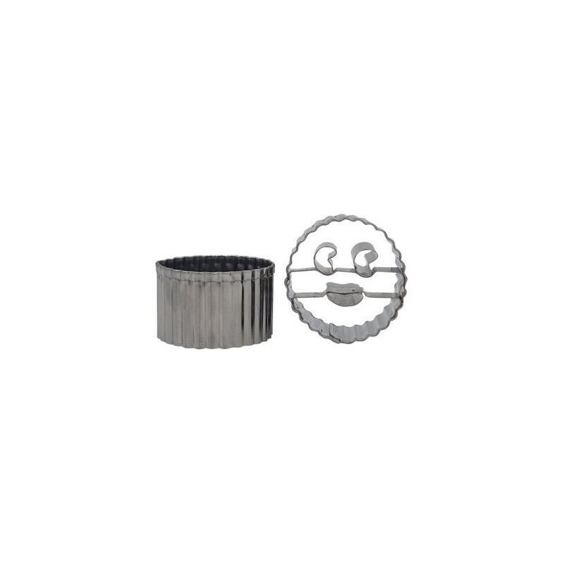 Patisse SEt 2 découpoirs Petits Smiley 4 cm