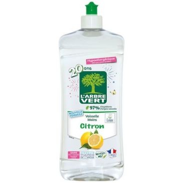 Arbre Vert Bien Etre L arbre vert vaisselle mains ecolabel citron 750ml