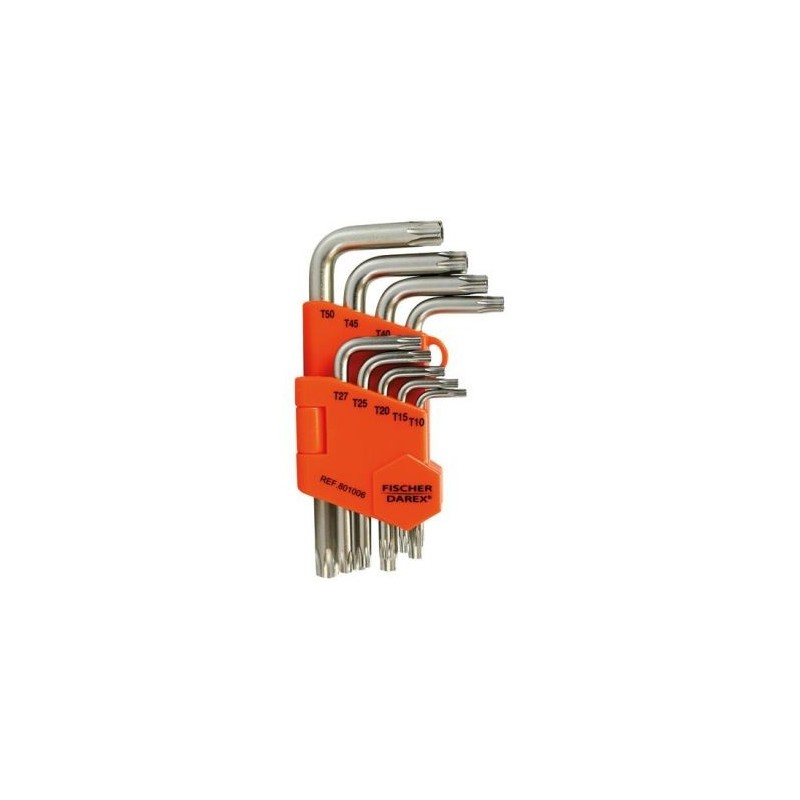 Fischer Darex Clés torx tamper jeu de 9 clés