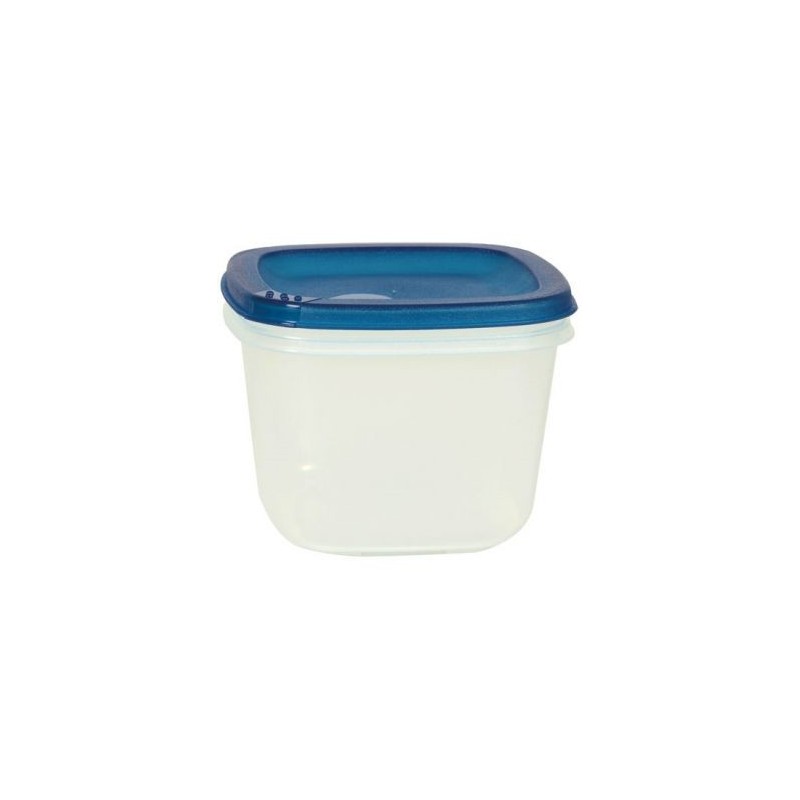 Eda Boite carrée 2.5l naturel couvercle turquoise acidulé