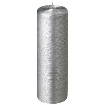 La Française Bougie pillier argent ht 250mm