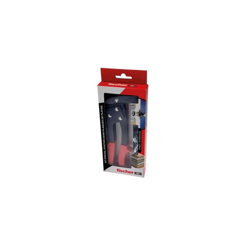Fischer Kit fixation 1 pince à expansion et 16 chevilles métalliqu