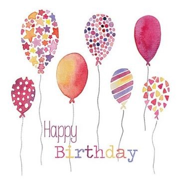 Ambiente Lot 20 serviettes en papier 33 x 33 cm - Ballons d'Anniversaire