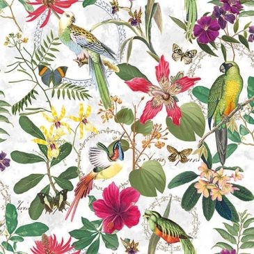 Ambiente Lot 20 serviettes en papier 33 x 33 cm - Jungle Tropicale