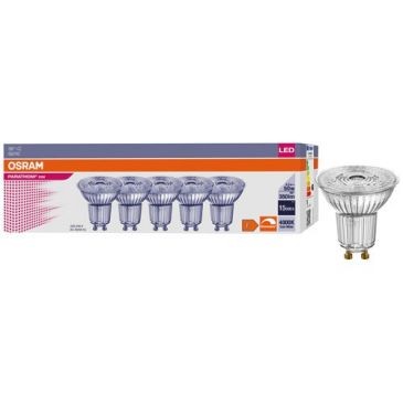 OSRAM Spot par16 led 36° 4.5w gu10 blanc froid boite de 5