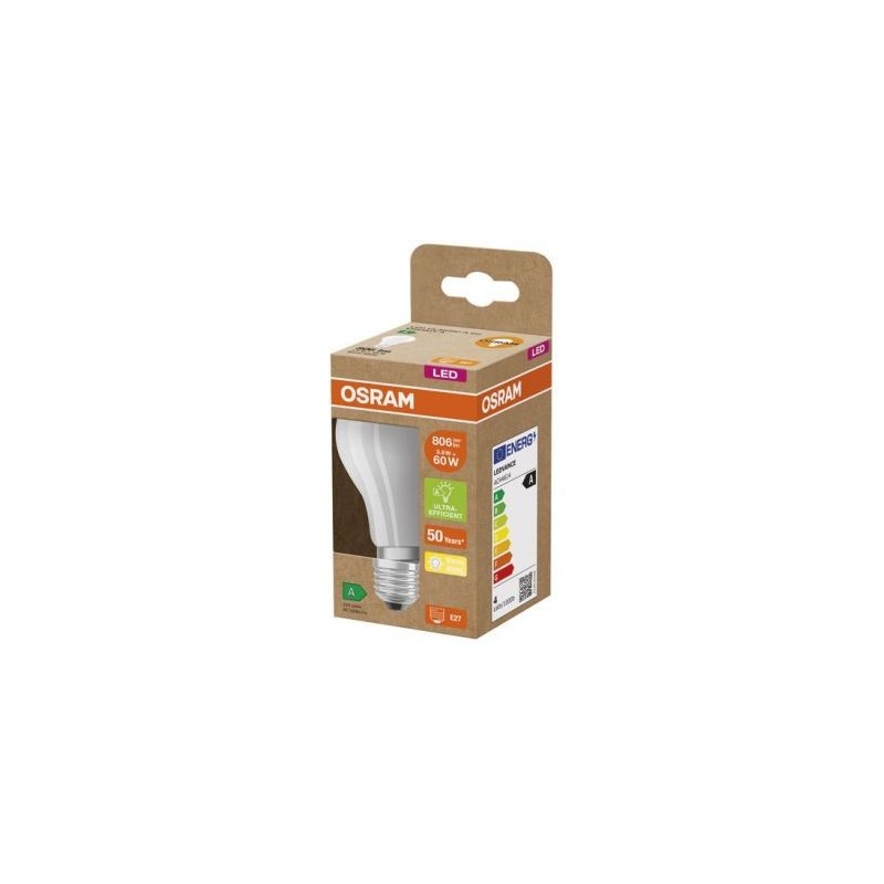 OSRAM Led standard verre dépoli classe A 4w e27 blanc chaud