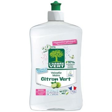 L'ARBRE VERT l arbre vert vaisselle mains ecolabel citron vert 500ml