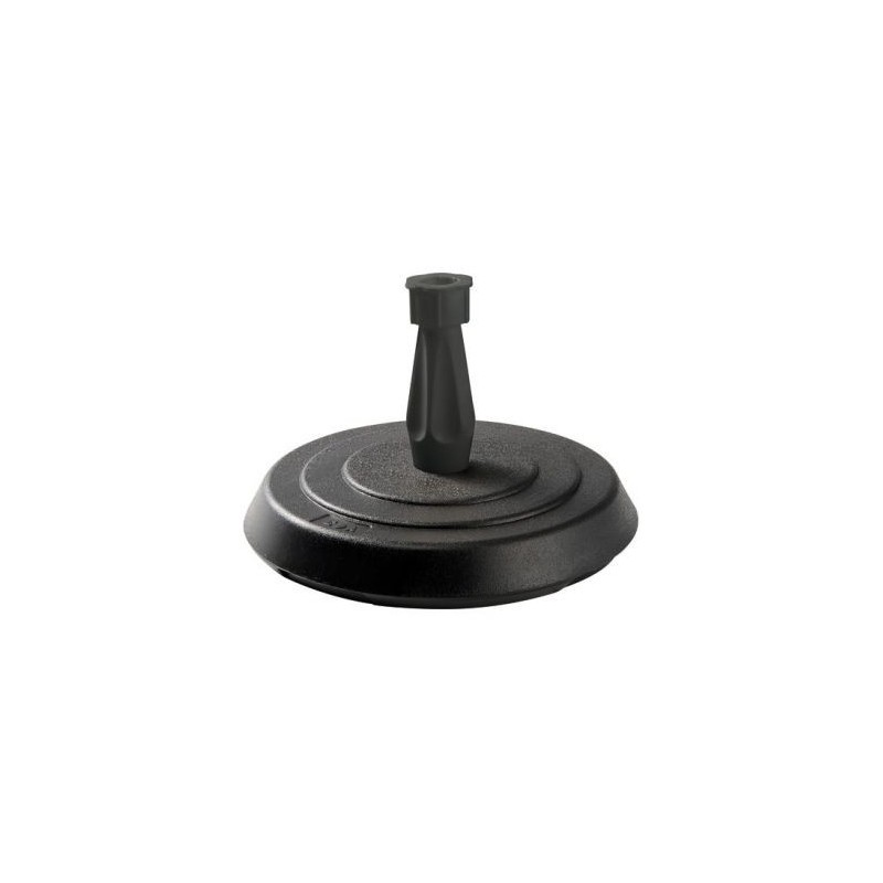 Eda Pied de parasol béton rond 14kg gris foncé