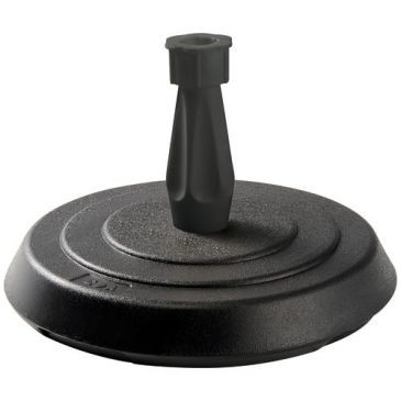 Eda Pied de parasol béton rond 14kg gris foncé