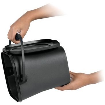 Eda Seau compost 6l gris anthracite avec couvercle