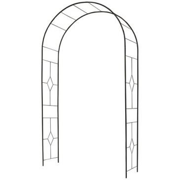 LOUIS MOULIN Arche tube rond 16mm basics vitrail noir