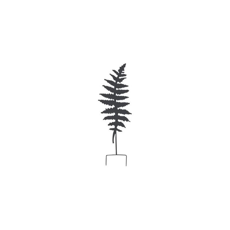 LOUIS MOULIN Déco en métal à planter fougère 25x70cm anthracite