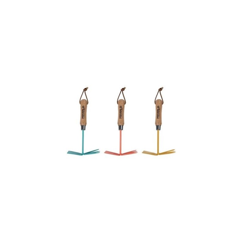 Spear & Jackson Serfouette à fleurs panne et fourche colours manche bois as