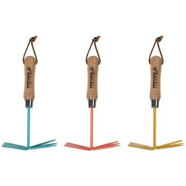 Spear & Jackson Serfouette à fleurs panne et fourche colours manche bois as