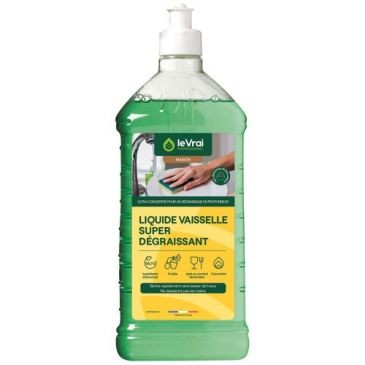 Le Vrai pro maison Liquide vaisselle super dégraissant 1 L