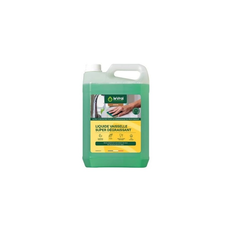 Le Vrai pro maison Liquide vaisselle super dégraissant 5L