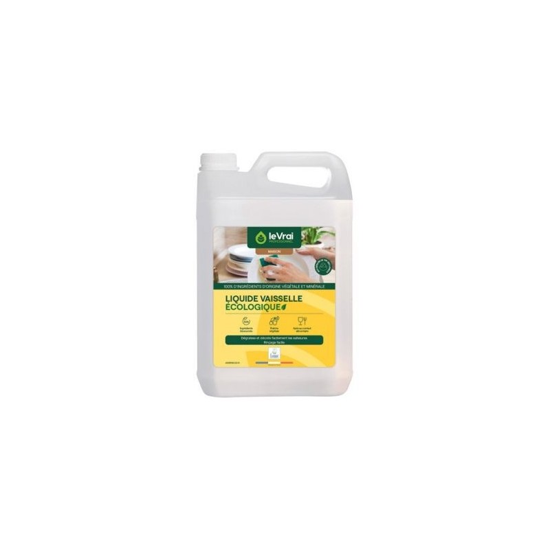 Le Vrai pro maison Liquide vaisselle écologique 5L