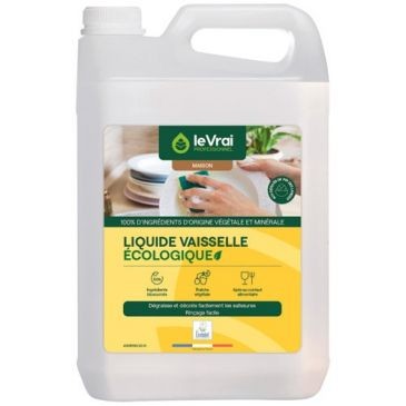 Le Vrai pro maison Liquide vaisselle écologique 5L