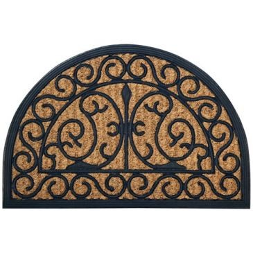 IDMAT Tapis cuba 40x60 cm demi lune volutes