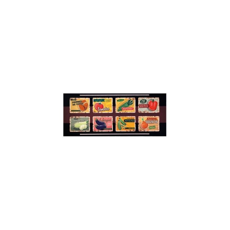 IDMAT Tapis cuisine 50x120 cm légumes