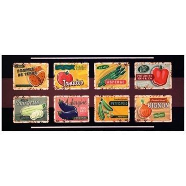 IDMAT Tapis cuisine 50x120 cm légumes