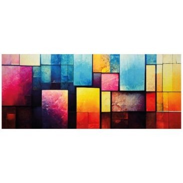 IDMAT Tapis boston pop 50x120 cm multicolor