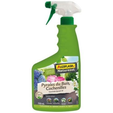 Algoflash Naturasol Anti pyrale du buis cochenilles papillons du géranium 750 ml