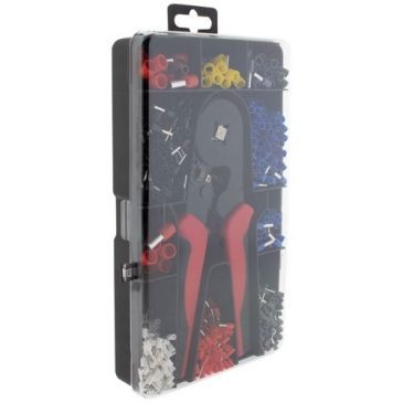 Zenitech Pince à sertir + lot de 1200 cosses